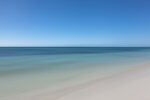 Witness the Atlantic Ocean at its calmest during midday at Bahia Honda State Park, captured to perfection in this elegant and minimalistic artwork.