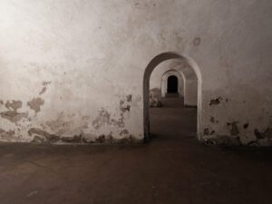 Unveil the mysteries of Castillo San Felipe del Morro through this captivating series of ancient doorways, Old San Juan, Puerto Rico