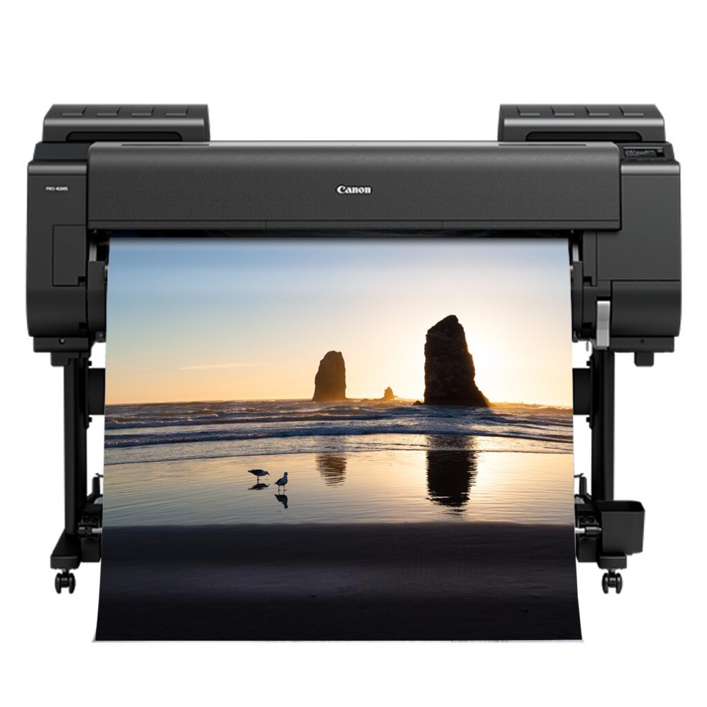 printer printing seascape