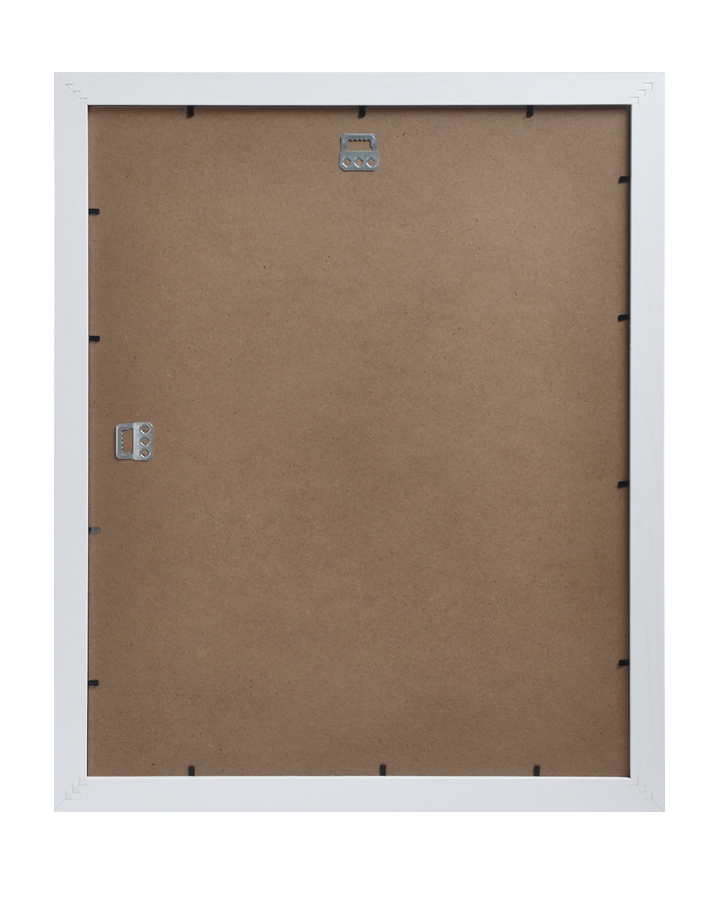 frame white back view