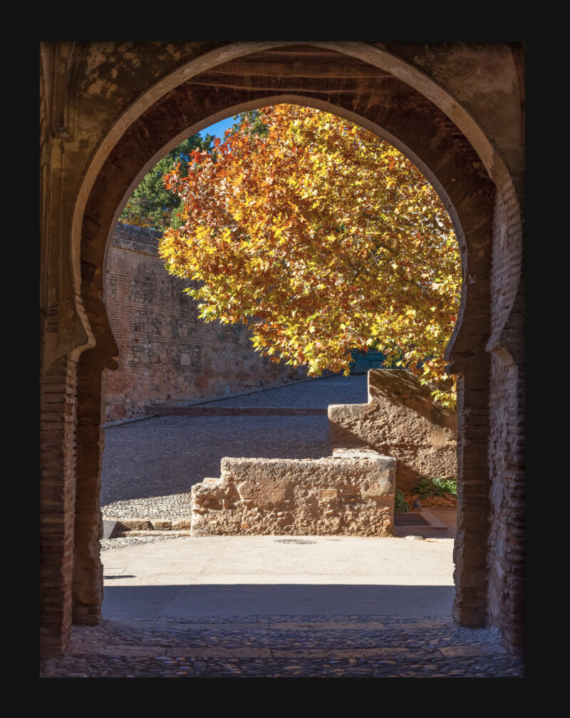 Autumn at Alhambra's Archway